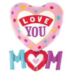 Party Planet Love You Mum Balloon Shape