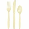 Balloon Agencies Ivory Cutlery | Plastic Set Of 24