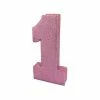 Jaz Trading 1 Pale Pink Centerpiece | Pale Pink Glitter