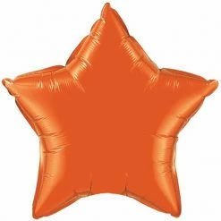 Not Specified Orange Star Balloon Foil Star Shape Balloons