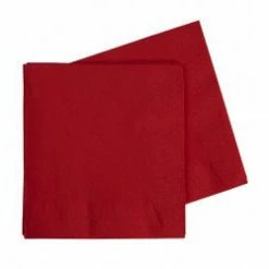 Five Star Napkins - Lunch Red Napkins | Lunch Napkins | Premium Pk40