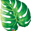 Party Planet Large Shape - Foil Balloons Leaf Balloon | Shape Leaf | Tropical Philodendron | Helium Filed Or Flat