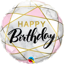 Party Planet Marble & Triangle Birthday Balloon / Bouquet