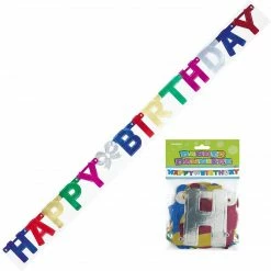 Meteor Happy Birthday Glitter Banner