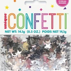 Meteor Scatters Silver Star Confetti