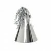 Five Star Silver Party Hats With Tassel Pk10