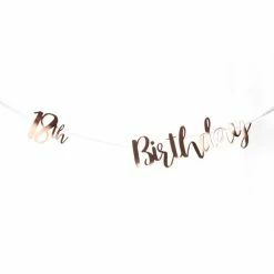 MDI Rose Gold 18th Birthday Banner