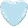 Not Specified Light Blue Heart Balloon Foil Heart Shape Balloons