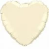 Not Specified Ivory Heart Balloon Foil