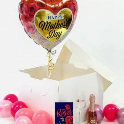 Not Specified Mothers Day Balloon Gift Box With Champagne