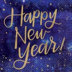 Balloon Agencies New Years Eve Midnight Cocktail Napkins Pk16