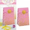 Balloon Agencies Pink Paper Treat Bags + Stickers