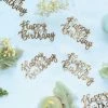 Five Star Scatters Rose Gold HAPPY BIRTHDAY Confetti - Jumbo Pk20