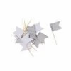 Five Star Flag Picks Silver & White | Pk12