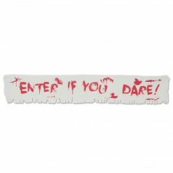 Not Specified Enter If You Dare! Fabric Banner Halloween