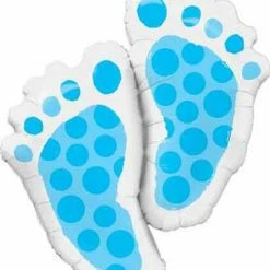 Not Specified Baby Boy Balloon - Baby Feet Foil Send Balloons