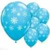 Not Specified Snowflakes Balloon Blue - Single Or Pack - Helium Filled Or Flat Printed Balloons