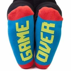 MDI Novelty Socks Gamer Socks 'GAME OVER' On The Bottom