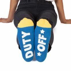 MDI King Dad Socks 'OFF DUTY' On The Bottom Novelty Socks