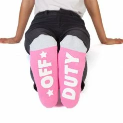 MDI Queen Mum Socks - 'Off Duty' On The Bottom