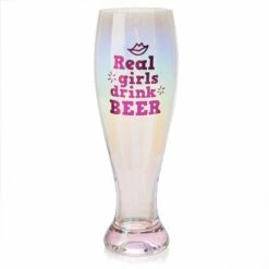 MDI Real Girls Drink Beer Glass Glasses & Gifts