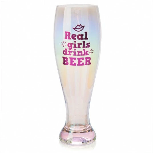 MDI Real Girls Drink Beer Glass Glasses & Gifts