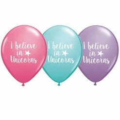 Not Specified Unicorn Balloons Assorted - Single Or Pack - Helium Filled Or Flat
