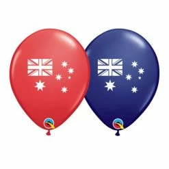 Not Specified Printed Balloons Australian Flag Balloons - Filled Or Flat