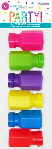 Meteor Party Bubbles Pack 6 | Assorted