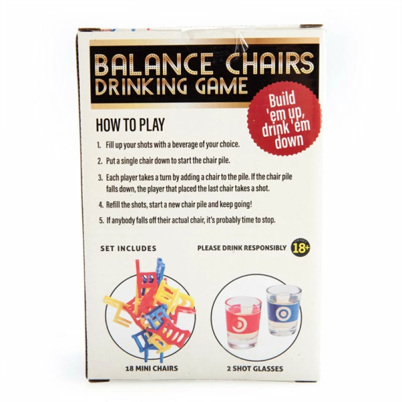 MDI Drinking Game - Balance Chairs Party Games