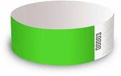 Not Specified Neon Green Wristbands - Packet Of 10 Party Supplies