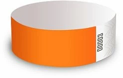Not Specified Neon Orange Wristbands - Packet Of 10