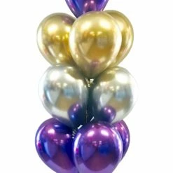 Not Specified 10 Balloon Arrangement - Chrome