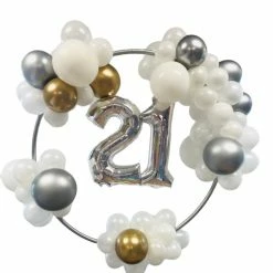 Not Specified Hoop With Balloons 21st Birthday