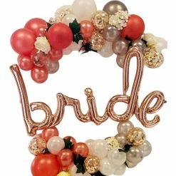 Not Specified Bride To Be Balloon Hoop With Flowers Hens / Bride To Be
