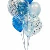 Party Planet Confetti Balloon Table Bouquet W Balloon Base Balloon Table Arrangements