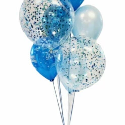 Party Planet Confetti Balloon Table Bouquet W Balloon Base Balloon Table Arrangements