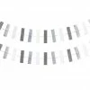 Five Star Garlands Rectangle Shape Garland - Silver & White