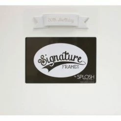 Splosh Signature Frame -80th Birthday White