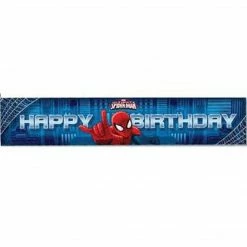 Balloon Agencies Spiderman Birthday Banner