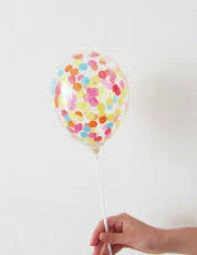 Not Specified Confetti Balloons12cm - Choose Your Colours