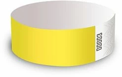 Not Specified Yellow Wristbands - Packet Of 50 Party Supplies