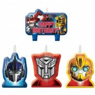 Balloon Agencies Transformers Candle Set Happy Birthday PK4 Themes