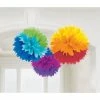 Balloon Agencies Party Supplies Rainbow Tissue Pom Pom/Puffs