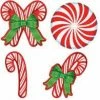 Not Specified Christmas Cutouts Candy Cane Glitter