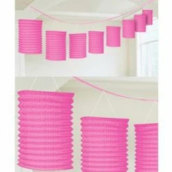 Balloon Agencies Lantern Garland Pink