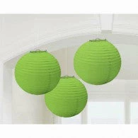 Balloon Agencies Party Supplies Lanterns Green Round Paper Pack Of 3