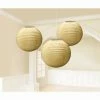 Balloon Agencies Party Supplies Gold Lanterns Round Paper Pack Of 3