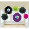 Balloon Agencies Disco Theme Paper Fans Pk6