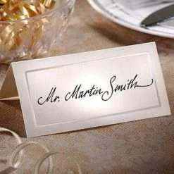 Balloon Agencies Placecards Pearlized Ivory Pk50